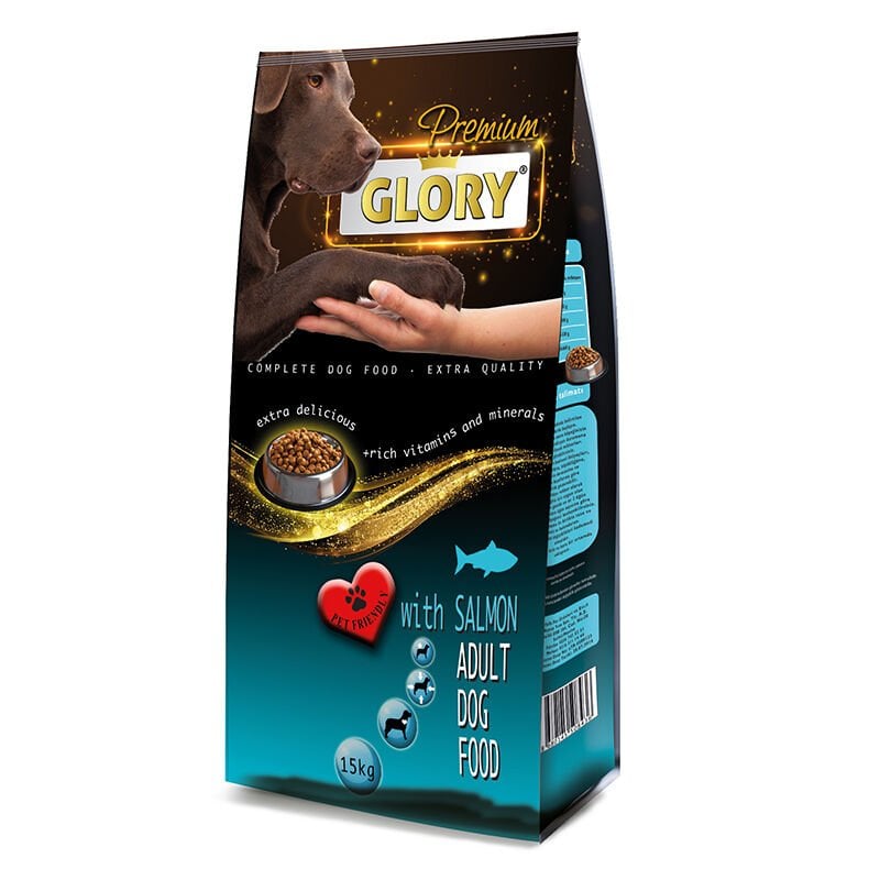 Glory Premium Somon Balıklı Yetişkin Köpek Maması 15 Kg (G-003) Skt:02/27