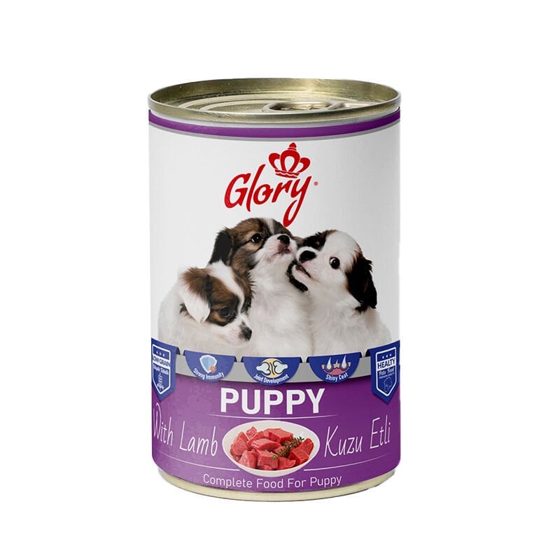 Glory Kuzu Etli Yavru Köpek Konserve Maması 400 gr 12 li skt:11/27 (G-040)