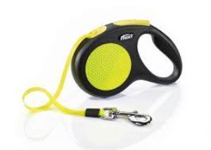 Flexi Neon Otomatik Köpek Tasması 5 Mt M