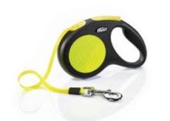 Flexi Neon Otomatik Köpek Tasması 5 Mt M