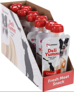 Flamingo Deli Yumm Sıvı Tavuk Köpek Ödülü 90 Gr 10 lu Skt:06/25