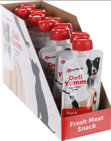 Flamino Deli Yumm Sıvı Ördek Köpek Ödülü 90 Gr 10 lu Skt:08/25