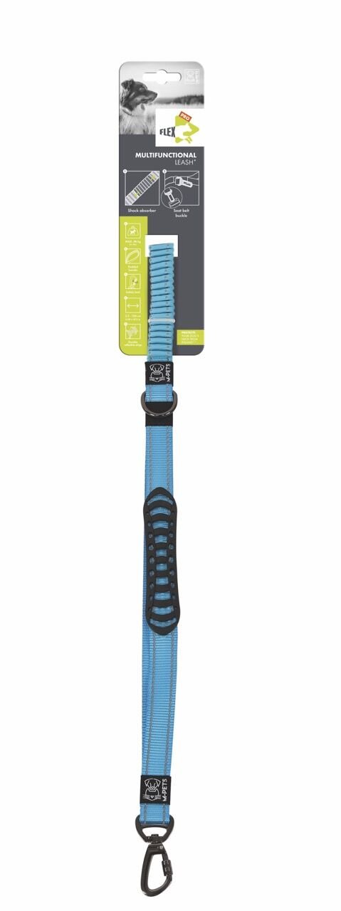 10827699 M-Pets Flex Pro Multifonksiyonel Gezdirme Tasma Blue