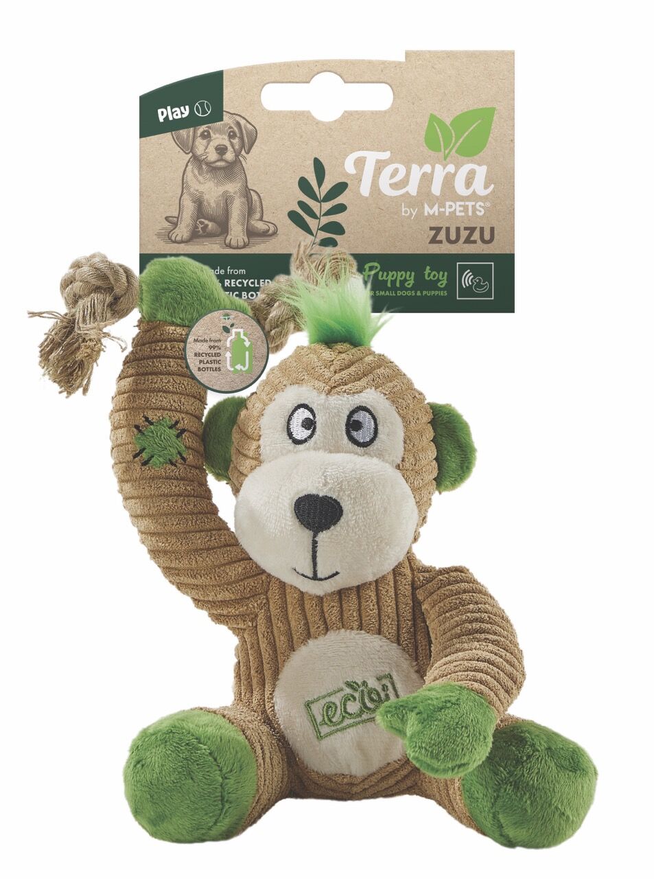10661099 M-Pets Terra Eco Zuzu Puppy Köpek Oyuncağı