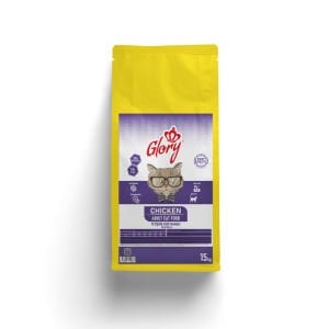 Glory Tavuklu Yetişkin Kedi Maması 15 Kg Skt:04/27