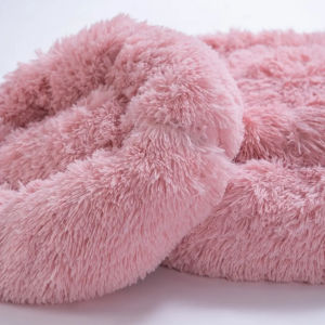 26654-Pembe Donut Kedi Köpek Yatağı L
