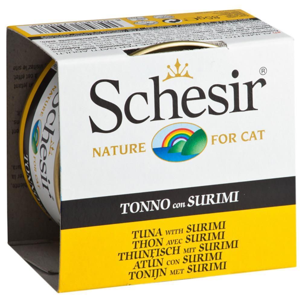 Schesir Jel Ton Balıklı Ve Yengeçli Kedi Konservesi 85 Gr 12 Adet ( C136 ) Skt:12/27
