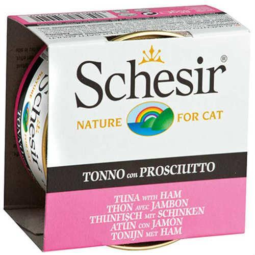 Schesir Ton Balıklı Jambonlu Jöleli Kedi Konservesi 85 Gr 14 Adet Skt:02/27