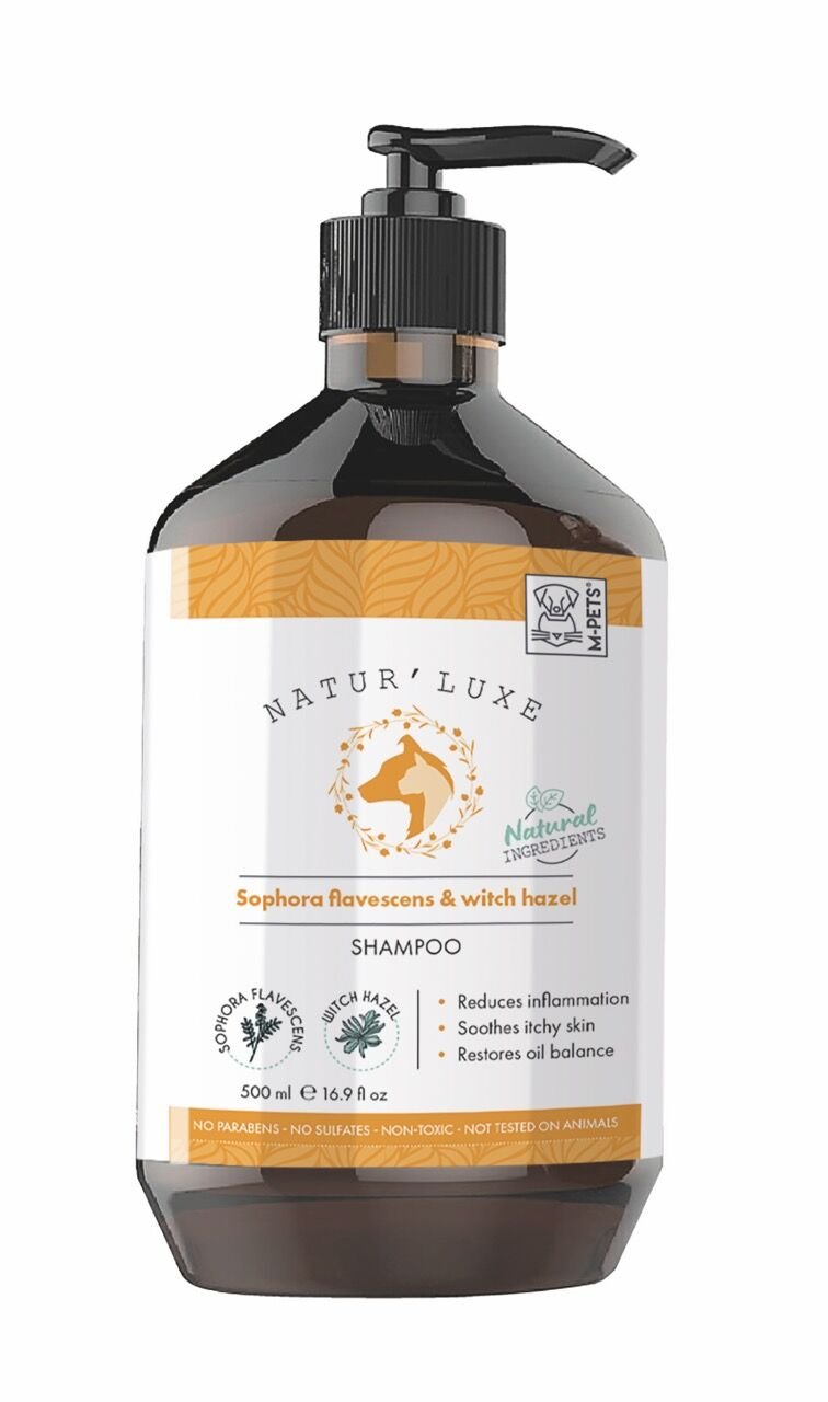 10172299 M-Pets Naturluxe Dog Shampoo Saphora Flavescens & Witch Hazel 500Ml Skt:03/28