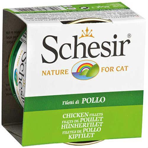 Schesir Jöleli Tavuklu Kedi Konservesi 85 Gr 12 li ( C160 ) Skt:03/27