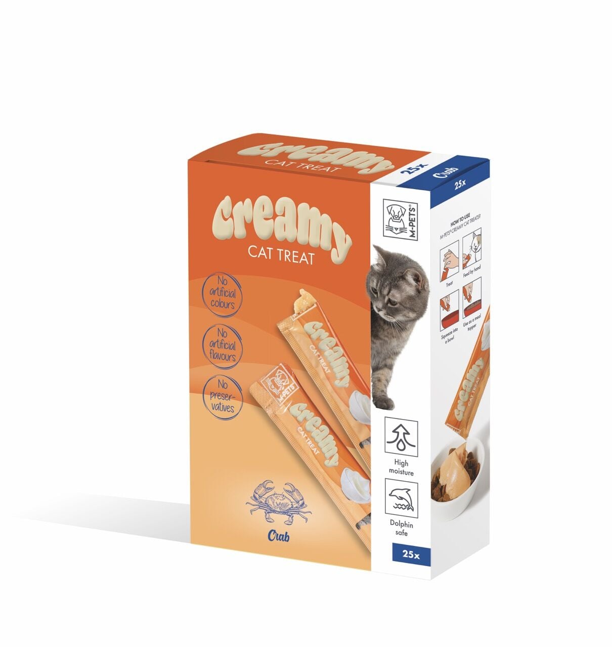19049599 M-Pets Creamy Yengeçli Kedi Ödülü 25X15Gr Skt04/28