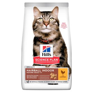 Hills Hairball Indoor Control Mature 7+ Tavuklu Yaşlı Kedi Maması 1,5Kg Skt:09/25