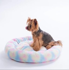26658-Colourful-Renkli Donut Kedi Köpek Yatağı S