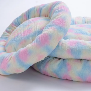26658-Colourful-Renkli Donut Kedi Köpek Yatağı L