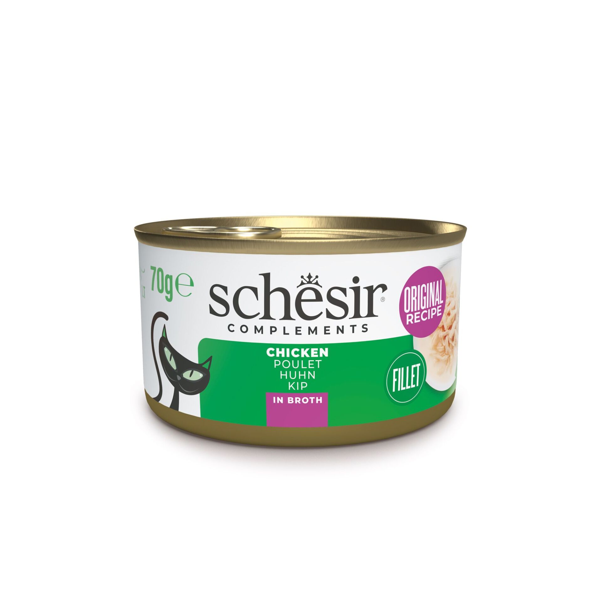Schesir Tavuk Fileto Soslu Kedi Konservesi 70 Gr 12 Adet ( C169 )Skt:11/28