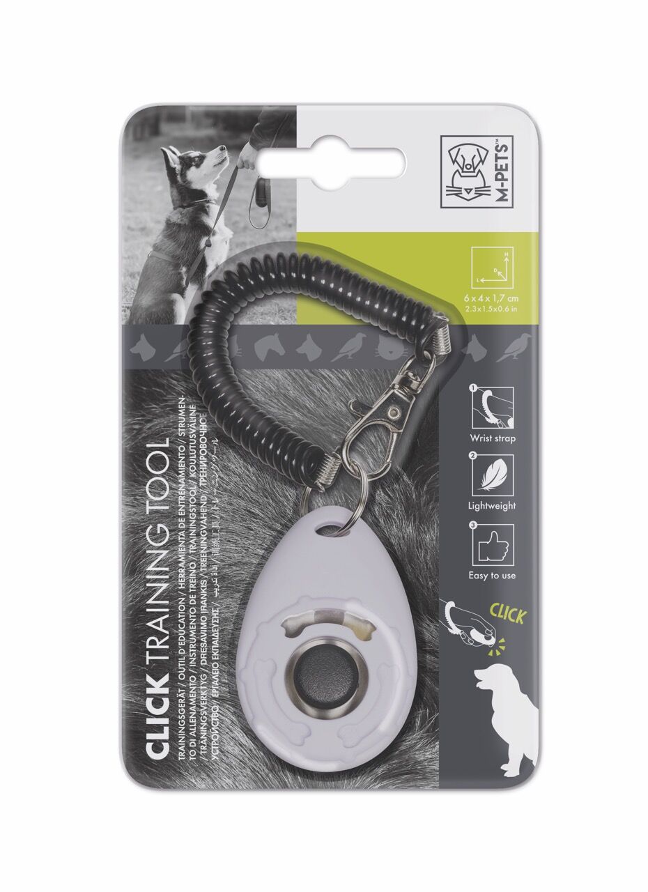 10643299 M-Pets Training Clicker Köpek Eğitim Aparatı White/Black