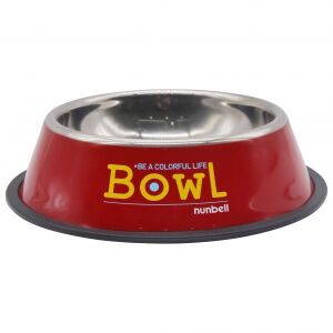 Nunbell Çelik Mama Kabı Renkli 26cm