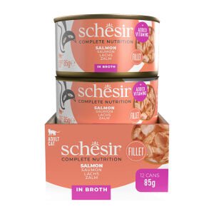 Schesir Somonlu Kedi Konservesi 85 Gr 12 Adet ( C170 ) Skt:04/28