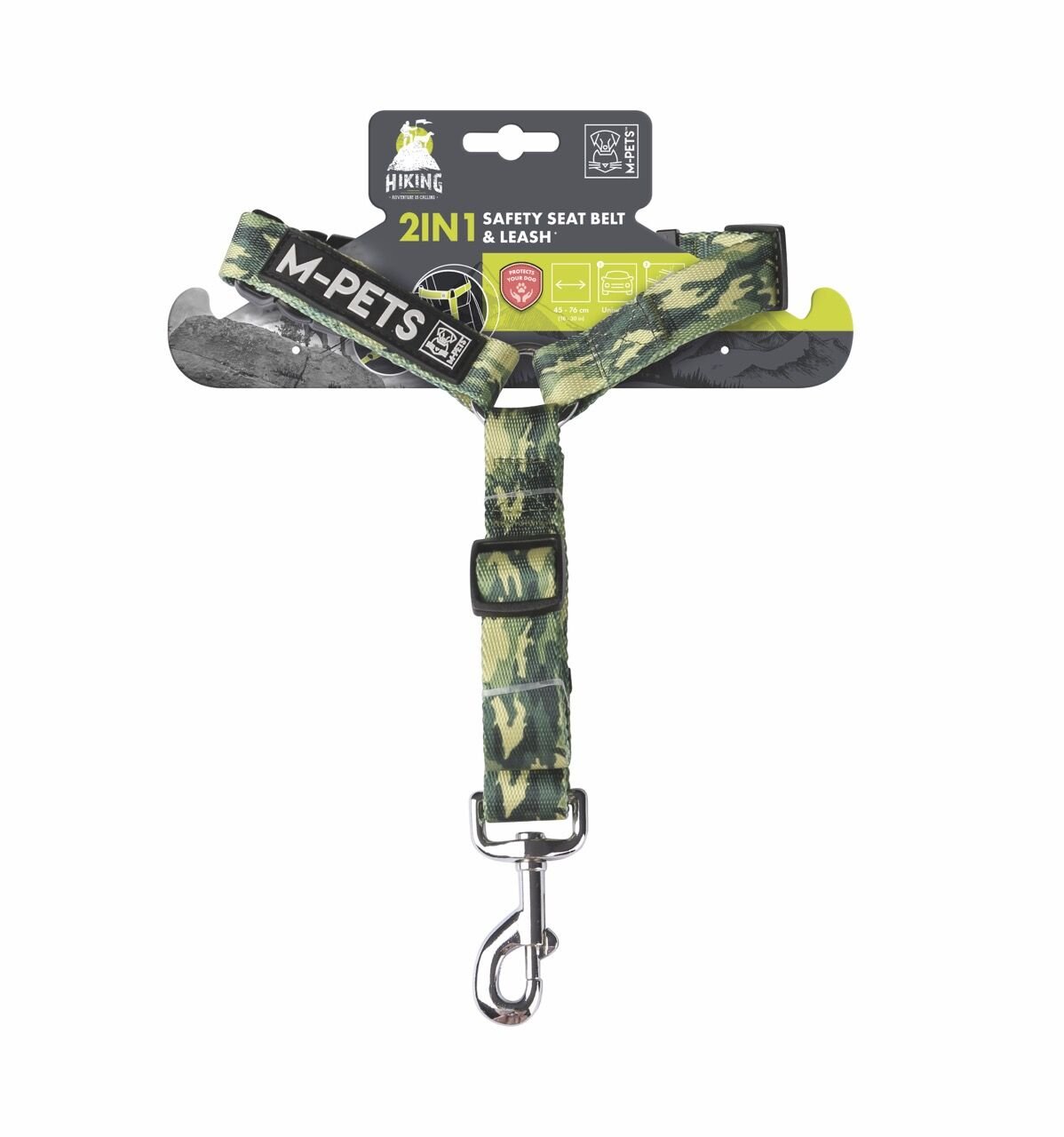 10830399 M-Pets Hıkıng 2In1 Göğüs Tasması+Emniyet Kemerli Tasma Kamuflaj