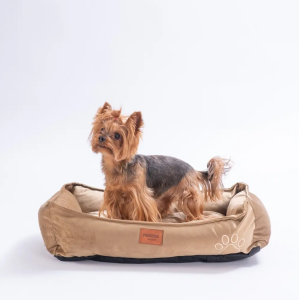 26661-Camel CosyNest Velvet Köpek Yatak Seti Köpek Yatağı ( S-M-L)