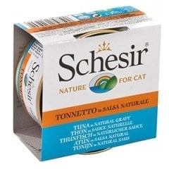 Schesir Doğal Et Soslu Ton Balıklı Kedi Konservesi 70 Gr 14 Adet ( C3000 ) Skt:09/27