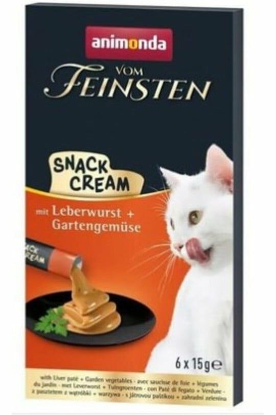 Animonda Snack Cream Ciğer Ezmesi ve Sebze 6x15 Gr 6 Adet Skt:11/26
