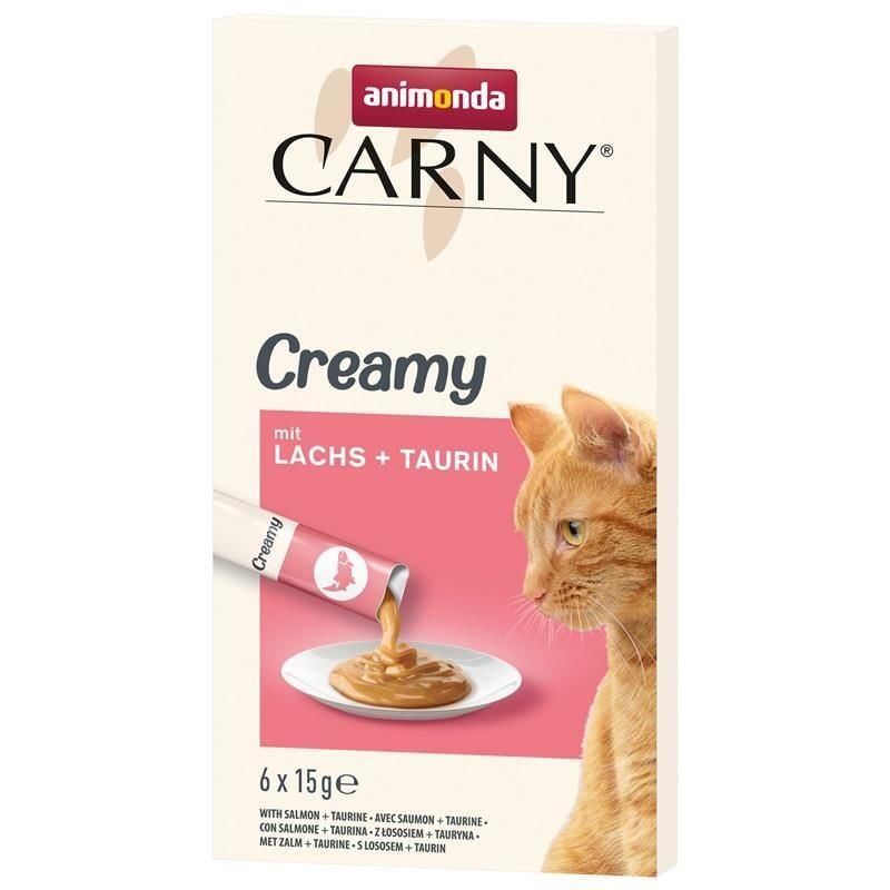 Animonda Carny Cream Taurine ve Somon 6x15 Gr 6 Adet Skt:09/25