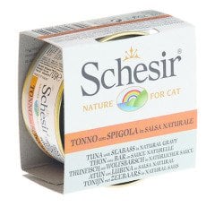 Schesir Soslu Ton Balıklı Ve Levrekli Kedi Konservesi 70 Gr 14 Adet ( C3004 ) Skt:08/26