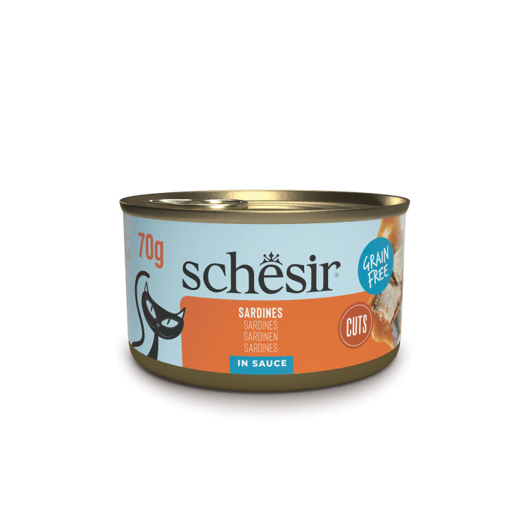 Schesir Tamamlayıcı Sardalyalı Sos İçinde Kedi Konservesi 70g  12 Adet Skt:07/27
