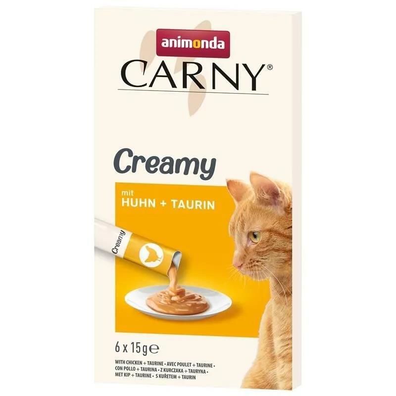 Animonda Carny Cream Taurine ve Tavuk 6x15 Gr 6 Adet Skt:03/26