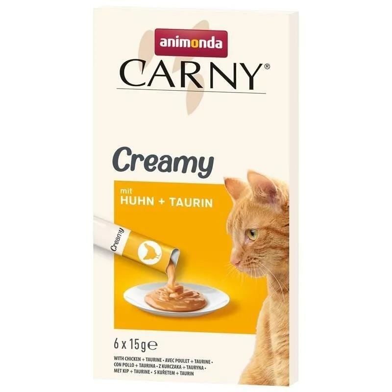 Animonda Carny Cream Taurine ve Tavuk 6x15 Gr 6 Adet Skt:03/26