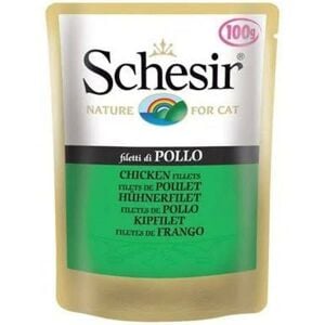 Schesir Tavuklu Fileto Pouch Kedi Konservesi 100 Gr 20adet skt:11/24