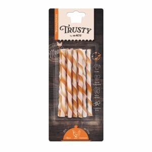 19047299 M-Pets Trusty Chıcken Twısted Stıcks 10lu Çubuk 6 Adet 55Gr/12,7Cm Skt:02/27