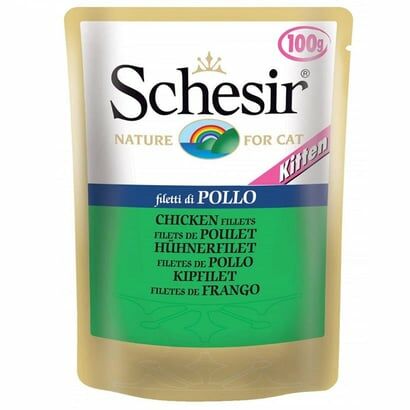 Schesir Tavuklu Pouch Yavru Kedi Konservesi 100 Gr 20 adet skt:11/24