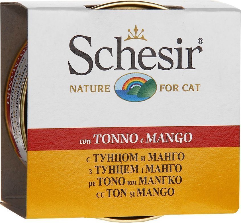 Schesir Fruit Ton Balıklı Ve Mangolu Kedi Konservesi 75 Gr 14 Adet Skt:02/25