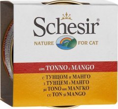 Schesir Fruit Ton Balıklı Ve Mangolu Kedi Konservesi 75 Gr 14 Adet Skt:02/25