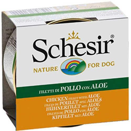 Schesir Jelly Tavuklu Aloeveralı Köpek Konservesi 150 Gr 10 Adet Skt:06/27