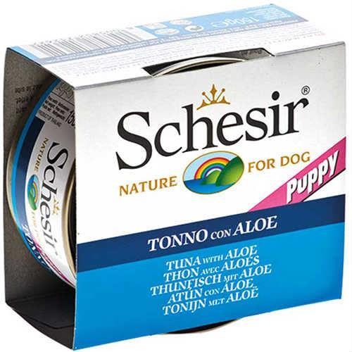 Schesir Jelly Ton Balıklı Aloe Yavru Köpek Konservesi 150 Gr 10 Adet ( C688 ) Skt:03/27