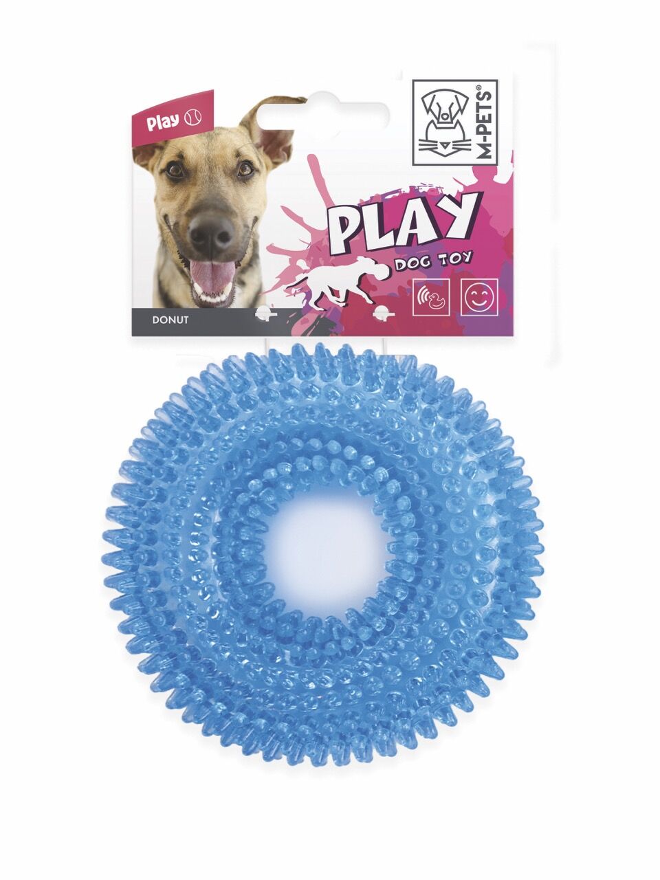 10609499 M-Pets Donut Köpek Oyuncağı Mix Color 9Cm