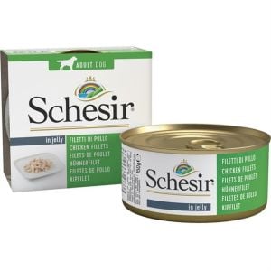 Schesir Dog Jelly Tavuk Fileto 150 gr 10 Adet Skt:03/27