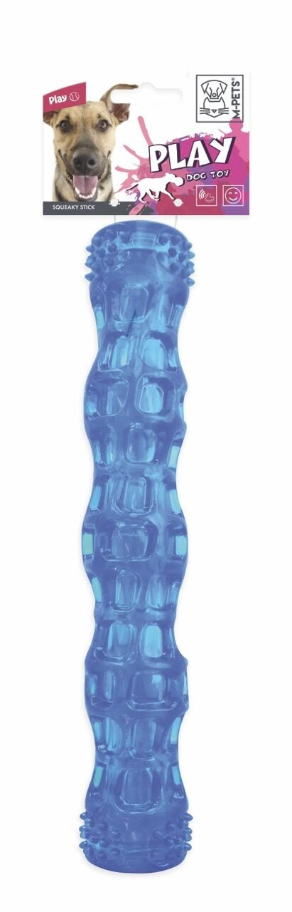 10608199 M-Pets Squeaky Stick Köpek Oyuncağı Blue 27.3X5Cm