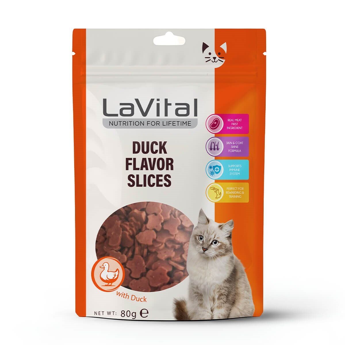 LaVital Kedi Ödül Maması Ördekli 80g 12li Skt:02/28