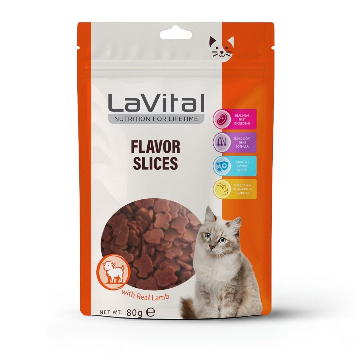 LaVital Kedi Ödül Maması Kuzulu 80g 12li Skt:02/28