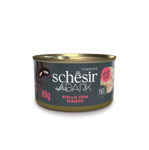 Schesir AfterDark Cat Pate Tavuk ve Sığır 80 Gr 12 Adet Skt:05/27