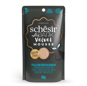 Schesir AfterDark Cat Pouch Tavuk ve Bıldırcın Yumurtası 80 Gr 12 Adet Skt:06/26
