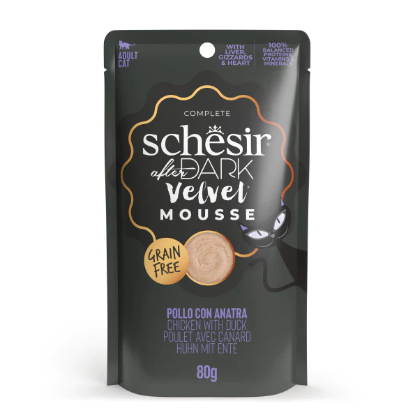 Schesir AfterDark Cat Pouch Tavuk ve Ördek 80 Gr 12 Adet Skt:02/26 * 230-21232460