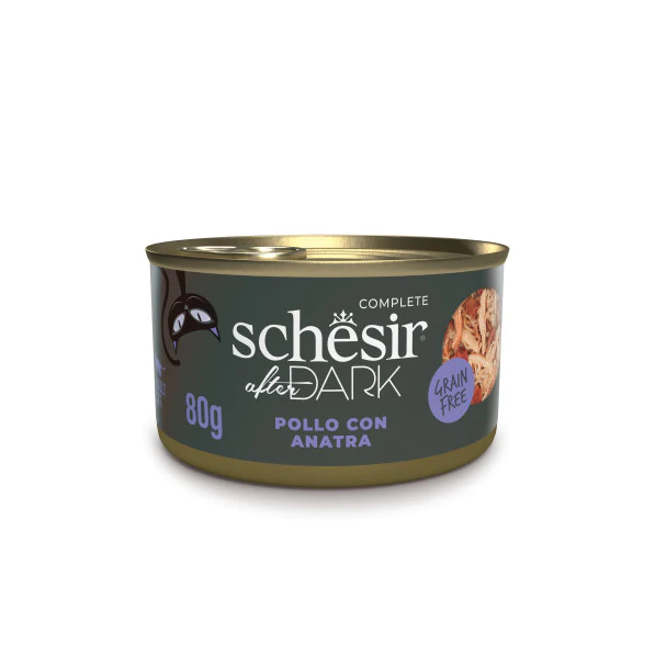 Schesir AfterDark Cat Tavuk ve Ördek 80 Gr 12 Adet Skt:04/27* 230-21112360