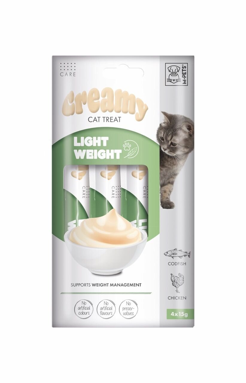 19050099 M-Pets Lıght Weıght Fonksiyonel Creamy Kedi Ödülü 4X15Gr Skt:10/27