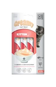 19050199 M-Pets Kıtten Fonksiyonel Creamy Kedi Ödülü 4X15Gr skt: 10/27