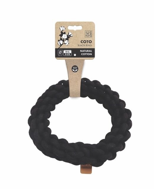 10669208 M-Pets Coto Black Rıng 25Cm Örgü Halka Oyuncak